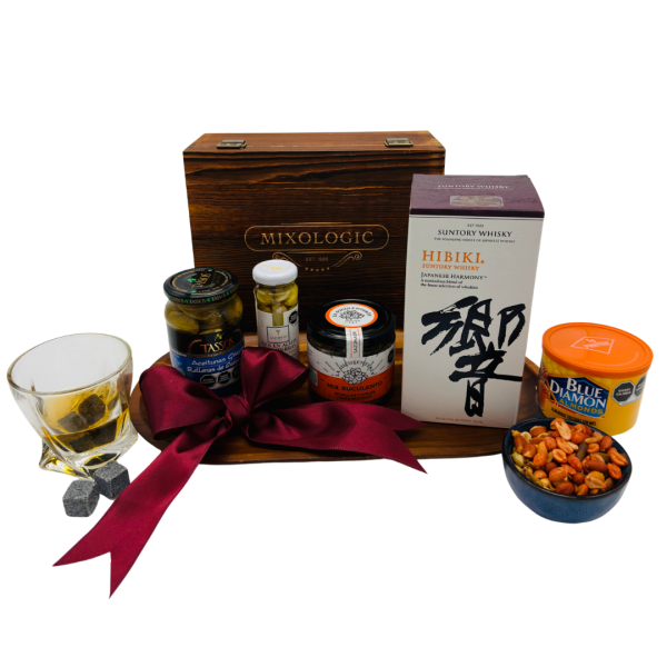 Fotos muestra (11) WHISKY HIBIKI y set de mixología con piedras zaponitas